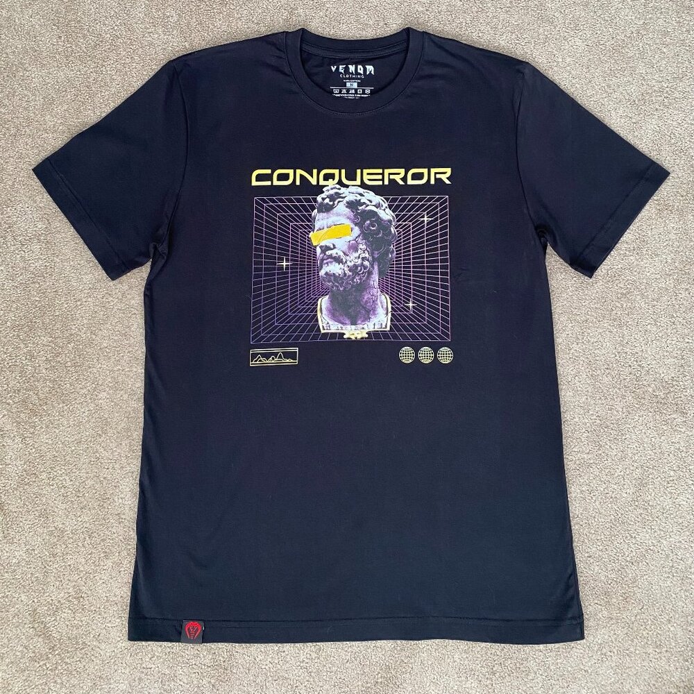 Black T-shirt unisex 100% cotton  regular fit